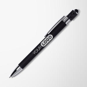 Engraved Soft Touch Compass Fidget Stylus Pen