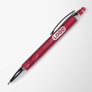 Engraved Diamond Stylus Pen with Shiny Grip