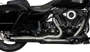 S&S Cycle 2 Into 1 Stainless Steel Race Exhaust System For Harley Davidson 2017-2024 Touring Models (550-1000)