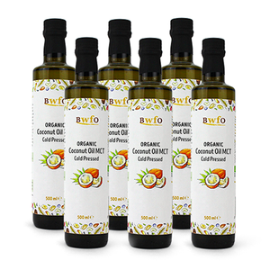 Organic MCT Coconut Oil (Cold Pressed) 6x500ml