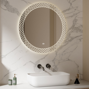 Helix Ultra Slim Round LED Illuminated Mirror 600mm