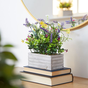Lavender Artificial Flowers Planter 33cm