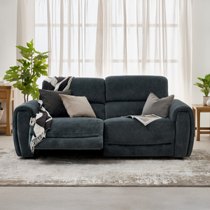 Arabella 3 Seater Power Recliner Sofa in Dexter Shadow Fabric