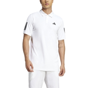 adidas 3 Stripes Club Polo - White