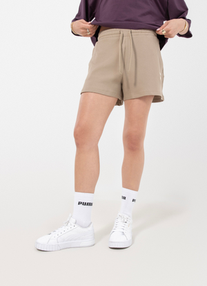 Puma Classics Ribbed A-Line Shorts - Womens