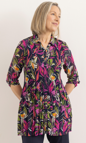 Anna Rose Bouquet Print Blouse - Multi