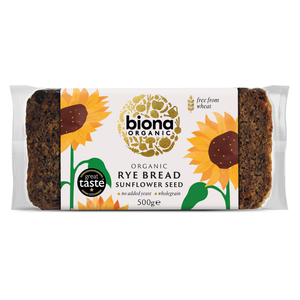 Organic Sunflower Seed Rye Bread (Biona) 500g