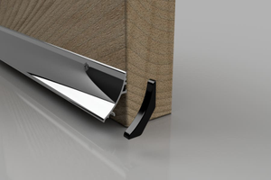 Stormguard 32mm Rain Deflector - Inward & Outward - Shiny Aluminium - 914mm