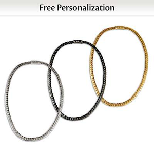Man Of Distinction Personalized Chain Necklace