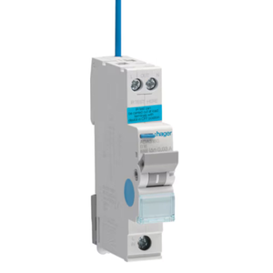 Hager ADA316G 16A Single Pole 1 Module B Curve 6kA 30mA Type A RCBO