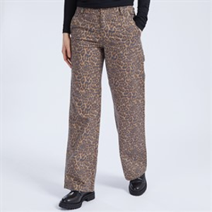 Noisy May Womens Hill Leo Straight Leg Trousers Monks Robe