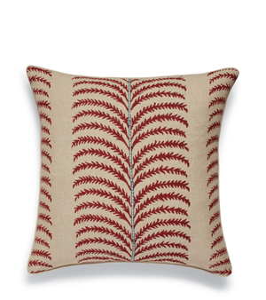 Areca Cushion Cover - Blood Orange/Air Force Blue