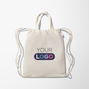Full Color Troy 5 oz. Recycled Cotton Drawstring Bag