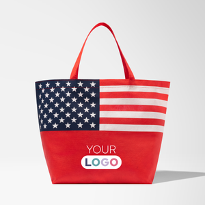 Full Color Tote Bag with Patriotic Flag