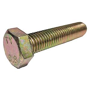 M6 x 60 Hexagon Head Set Screws High Tensile Grade 8.8 Zinc Yellow, DIN 933 *25% OFF FULL BOXES*
