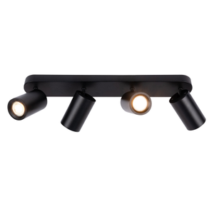 LED Ceiling Spotlight With 4 Lights - GU10 - Dimmable - Adjustable - Black