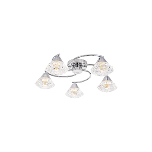 DIL5450 Dilys 5 Light Semi-Flush Polished Chrome