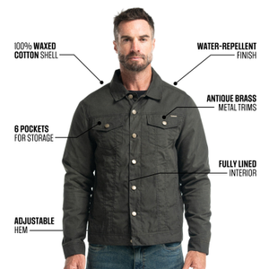 Waxed Trucker Jacket + BÆRSkin Cargo Pants