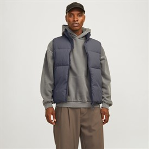 JACK & JONES Mens Vesterbro Bodywarmer Iron Gate