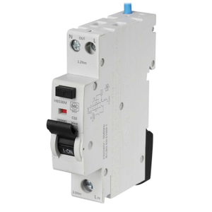 MK Sentry 32A Double Pole 1 Module Bidirectional C Curve 6kA 30mA Type A Compact RCBO