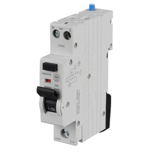 40A Double Pole 1 Module Bidirectional C Curve 6kA 30mA Type A Compact RCBO