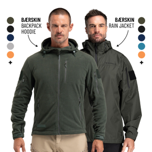 BÆRSkin 3-in-1 (Backpack Hoodie 210gsm + Packable Rain Jacket)
