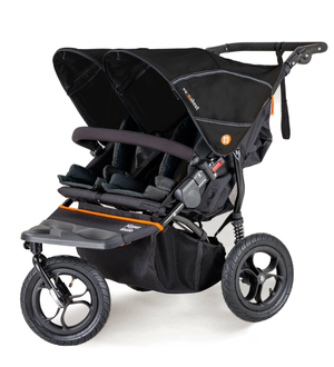 Out n About Nipper V5 Double Pushchair - Summit Black (Ex-display)