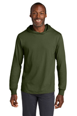 Jerzees 363LH Classics ™ Unisex Cotton Long Sleeve Hooded T-Shirt