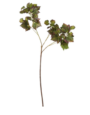 Faux Grape Leaf Stem