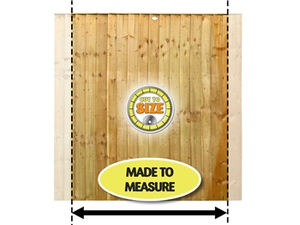 Heavy Duty Vertilap Featheredge Panel (Made To Measure)