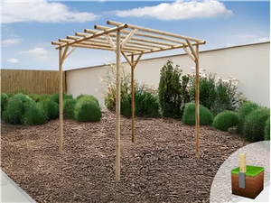 Rustic Rose Pergola (W 2250mm x D 2250mm)
