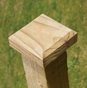 Green Flat Fence Post Cap (7" x 7" x 1 1/2"")