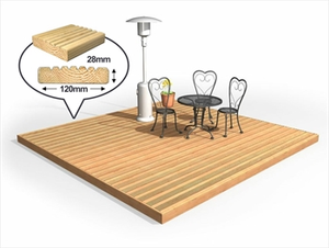 Cut To Size - Standard Redwood Decking Kit (No Handrails)