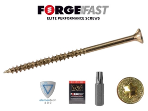 Forgefast Elite Low-Torque Woodscrews - 3.5 x 20mm (Box Of 200)