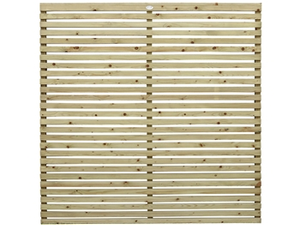 Green - Elite Slatted PSE Fence Panel (1.8m x 1.820m)