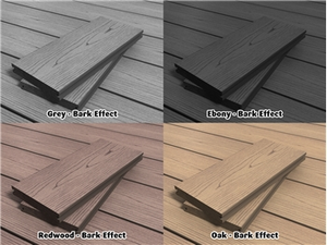 Sample Pack - RealGroove™ Bark Effect Solid Composite Decking (146mm x 22mm)
