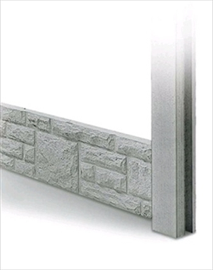 6ft x 12" Rock Faced Gravel Board (Wetcast)