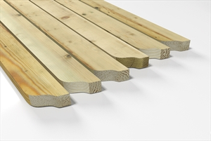 2.7m 41 x 93mm Rafters (Scroll Profile One End)