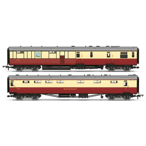 Hornby R40470 BR Kitchen Buttery Car & Comp. Restaurant White Horse 7833 2-Pack