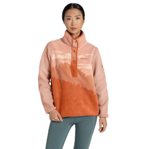 Craghoppers Womens Rosemary Overhead National Trust Half Zip Fleece - 14 / Clay Print