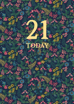 Cath Kidston 21 Today Floral Illustrated Birthday Card