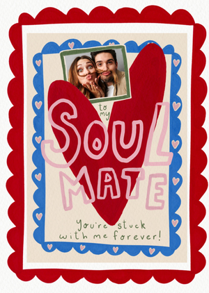 Soulmate Photo Upload Valentine's Day Card