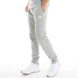 Umbro Mens Core Sweat Pants Grey Marl/White