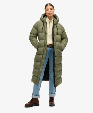 Rip-Stop Longline Puffer Coat