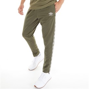 Umbro Mens Active Style Taped Tricot Pants Green/White