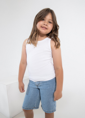 Royàl Kids White Sleeveless Top