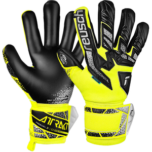 Reusch Attrakt Freegel Silver  - Safety Yellow/Black - 7.5