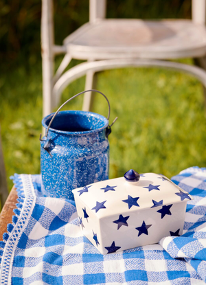 Seconds Blue Star Small Butter Dish