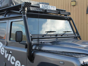 DA2985 - Roll Cage Raised Air Intake / Snorkel - For Defender 1987 - 2016 - RHS - By Safety Devices