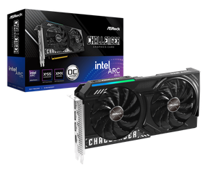 ASRock Intel Arc B570 Challenger OC 10GB GDDR6 Dual Fan Graphics Card - Black - B570 CL 10GO
